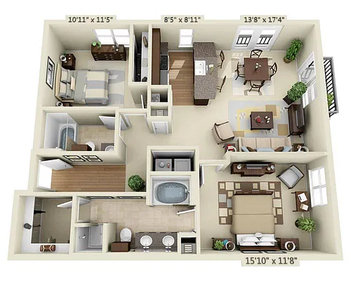 Floor plan Aqua - Napoli
