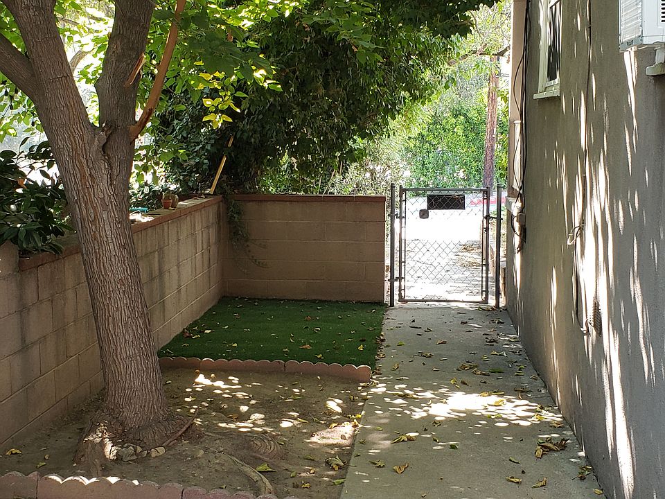 Private gated front yard entrance