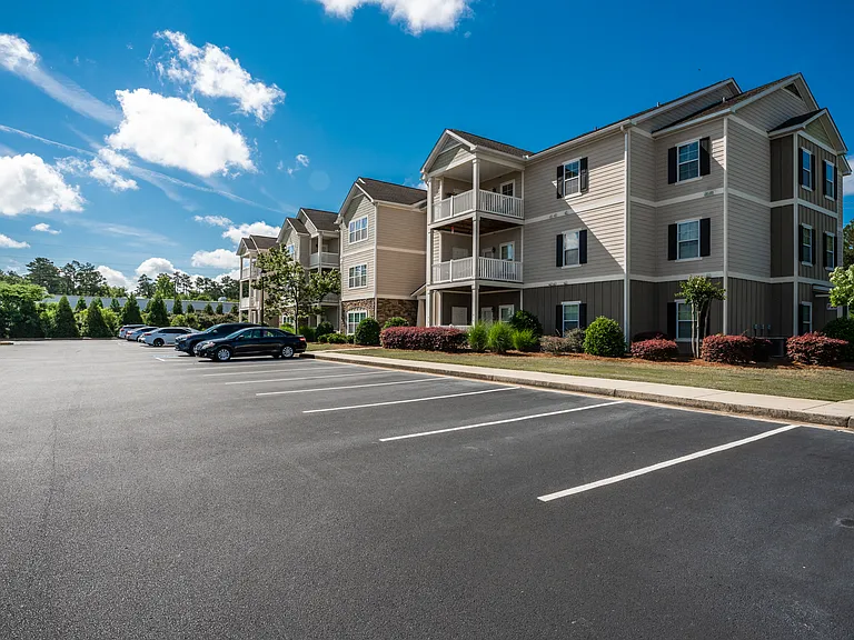 Residential building with parking