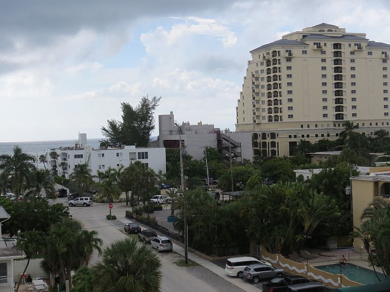Nice ocean views from the balcony - and a short walk to the beach!