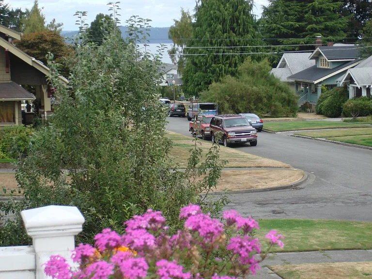View from the Balcony,
Commencement Bay in the Distance