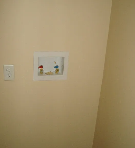 Washer hook up in large laundry closet
