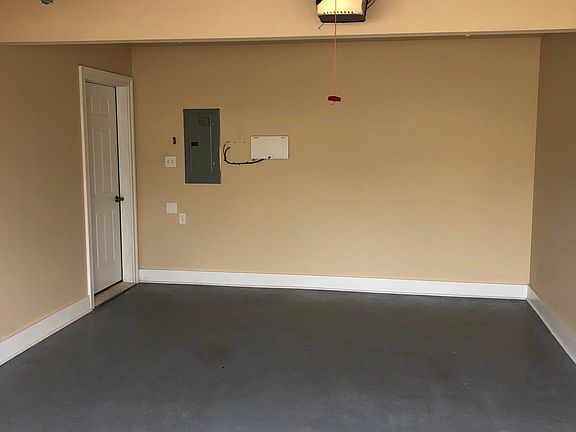 over-sized 1 car garage has enough space for storage