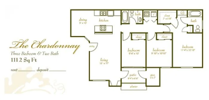 Floor plan The Chardonnay