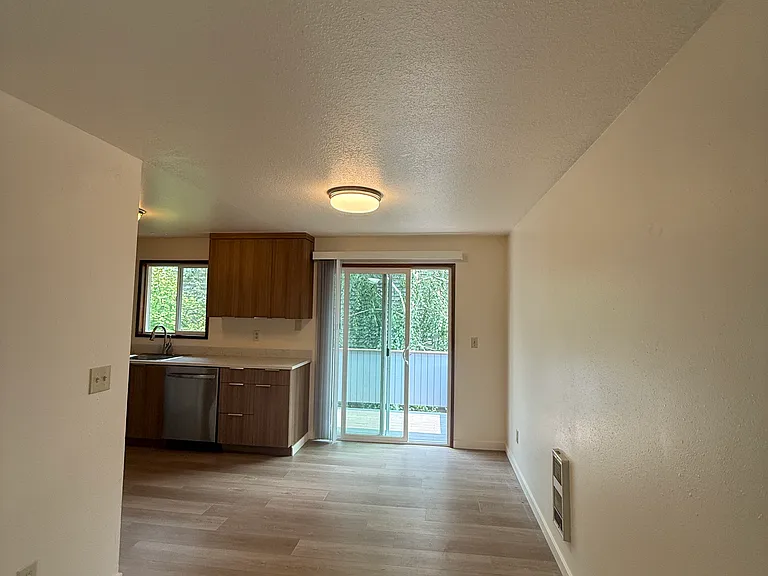 Dining and kitchen.