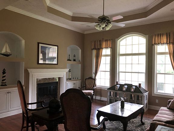 Living room fireplace
