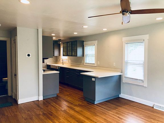 View from the front door open plan room.