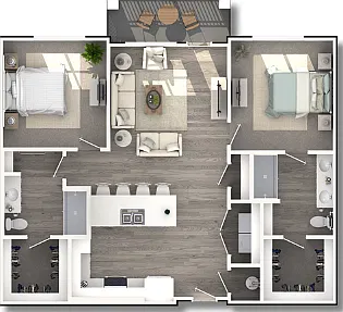 2D - 1,156 SQ.FT 2D - 1,156 SQ.FT