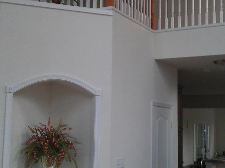 The view once you enter the house (Kitchen in the background)