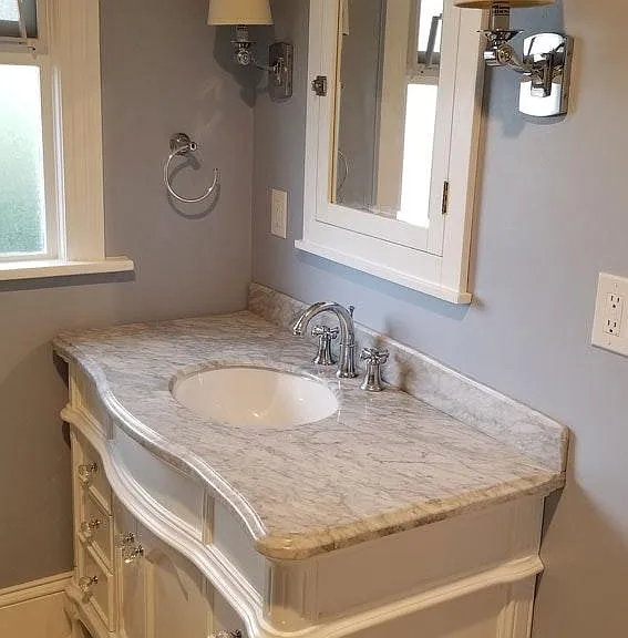 Master Bathroom vanity and built in medicine cabinet