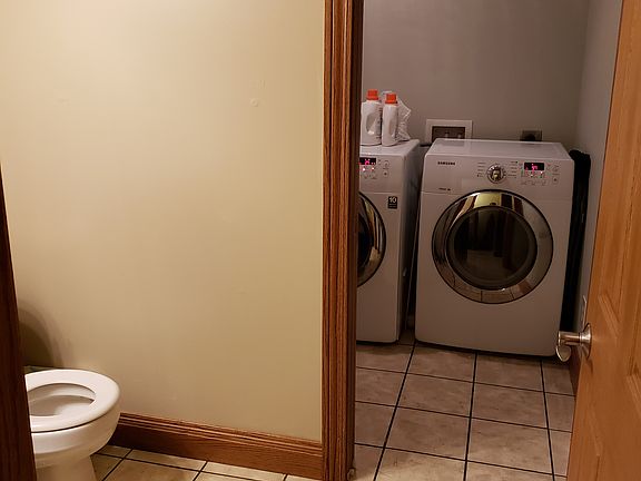 Half bath and  laundry room 