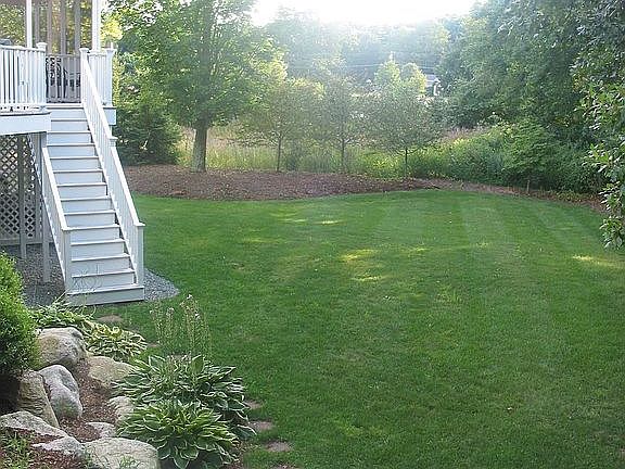 Stairway to back yard
