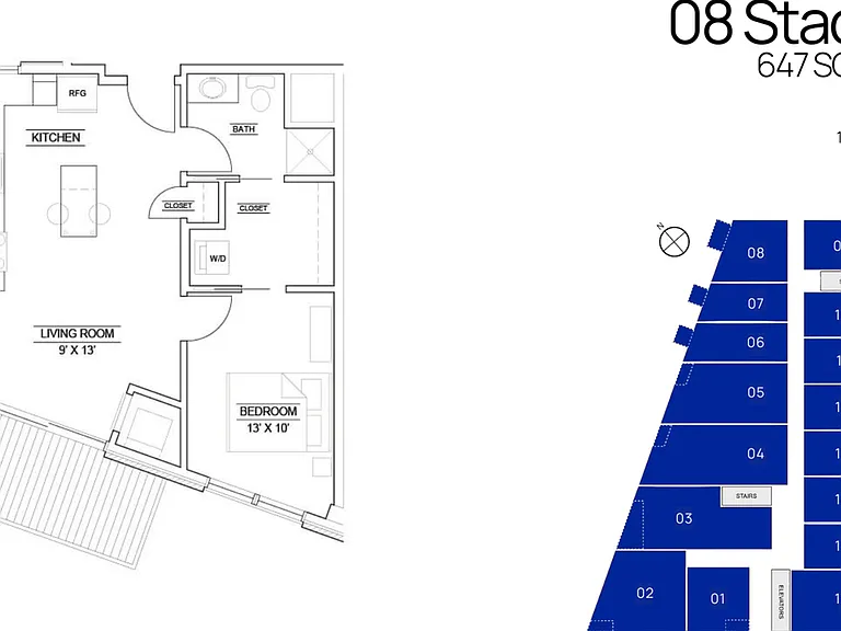 1Bed - 647 Sq Ft 1Bed - 647 Sq Ft