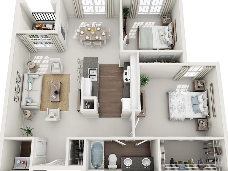 Plaza at Westchase - B1 - 1 Beds - 1 Baths - 932 Sq. ft.