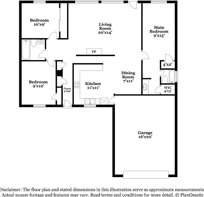 3 bed, 2.0 bath, 1285 sqft, $1,955 — Photo 2