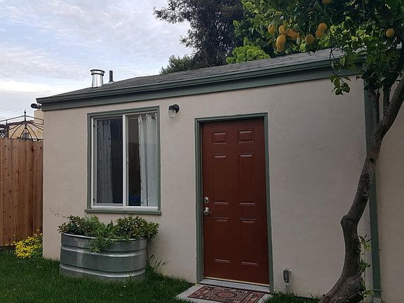 front door and kitchen window