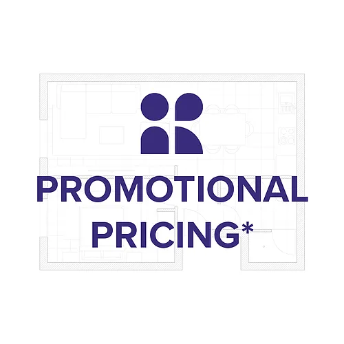Floor plan 1 Bedroom Promotional Price For First 8 Months*