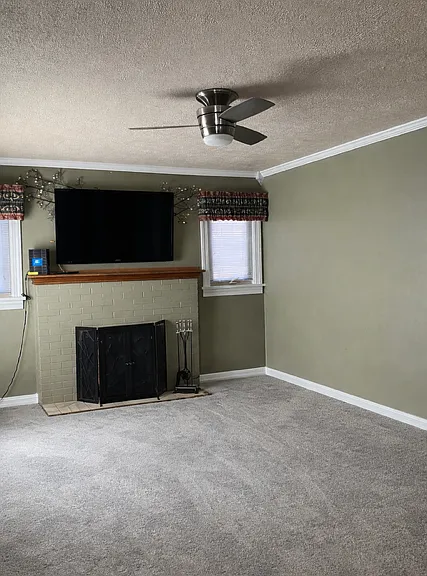 Living room with newer carpet