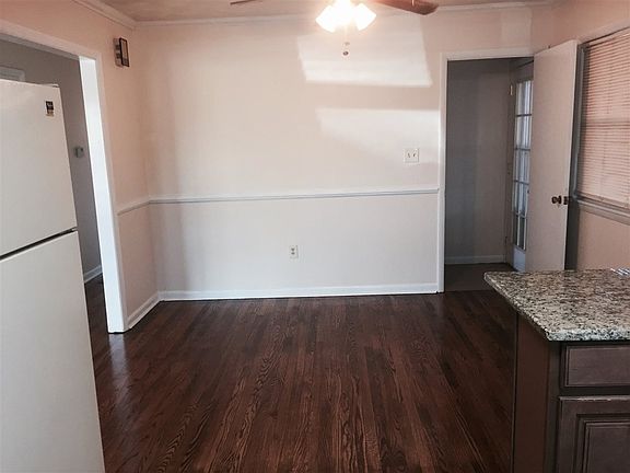 Dining Room with oak floor from Kitchen