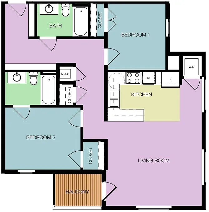 Floor plan Masonry T2-B3