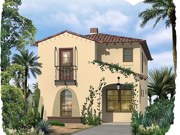 Plan 3 - Santa Barbara Elevation rendering