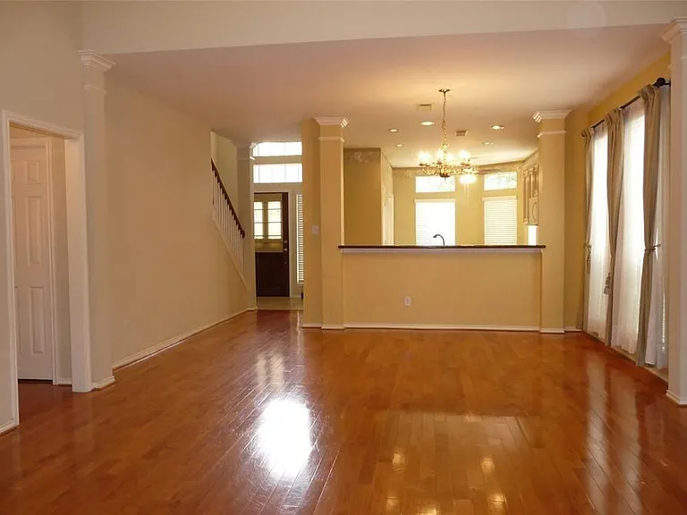 Dining room and kitchen