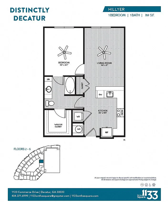 Floor plan 1A Hillyer