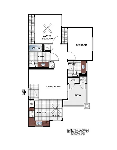 Floor plan 2 Bedroom