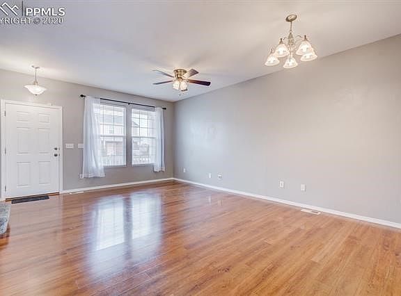 Living room looking at front door