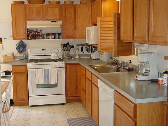 gas stove in kitchen