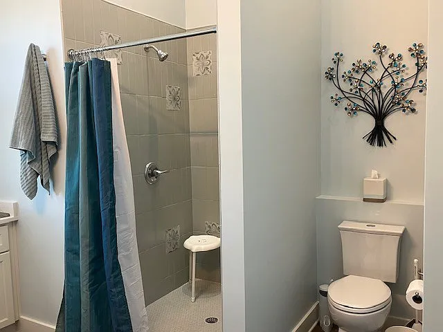 Full bathroom with walk in shower