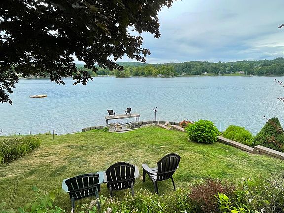 This is just one of the decks offering lake views.