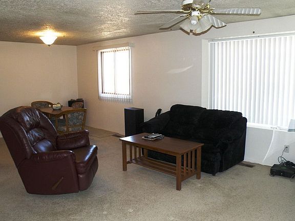 Large living room with fireplace!