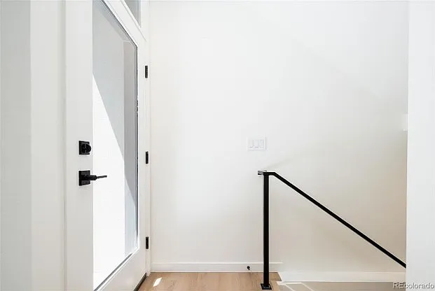 back door and stairs to basement