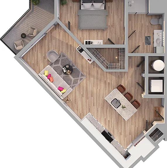 Emerson at Montford Park - A2 Floor Plan Emerson at Montford Park - A2 Floor Plan