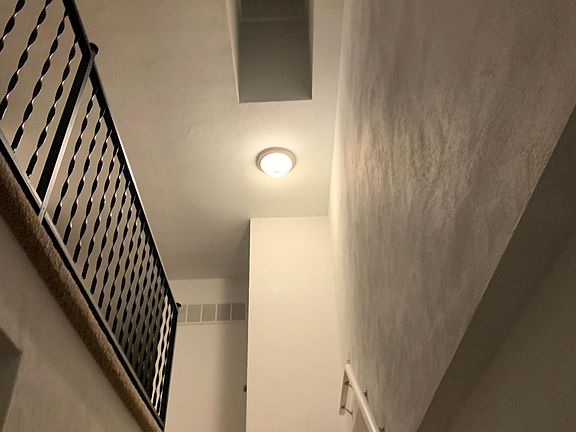 Skylight on entryway stairs