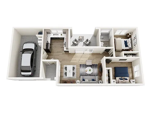 Floor plan 2 Bed - ADU