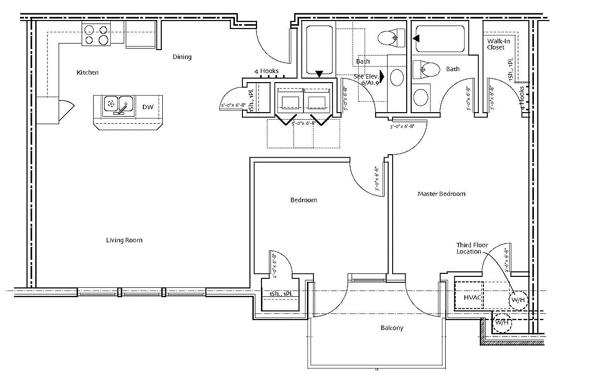 Floor plan 2 Bedroom
