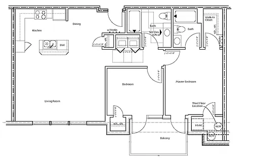 Floor plan 2 Bedroom