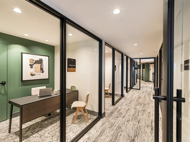 Stay productive in dedicated work pods_perfect for Zoom calls, quiet focus, or remote work on your schedule.