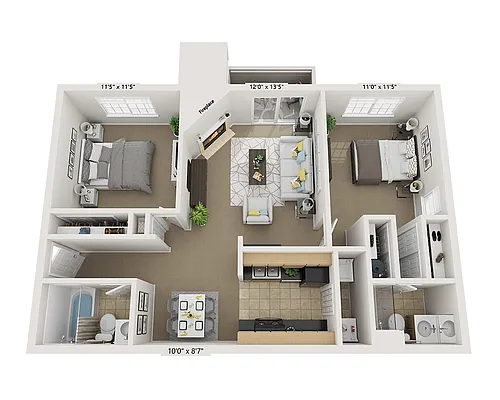 Floor plan Plan B2A