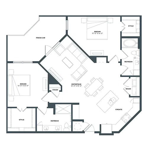 Floor plan B3