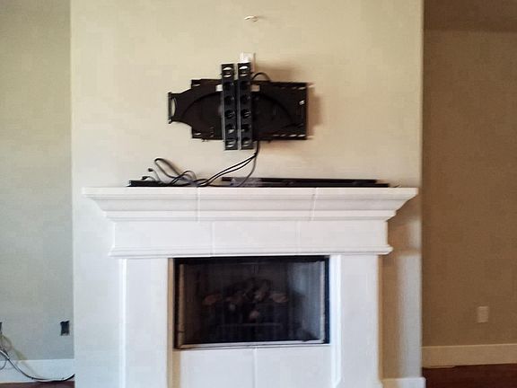 Fireplace in living room