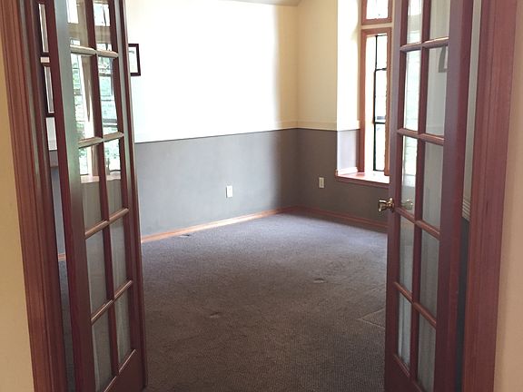 French doors to office/library