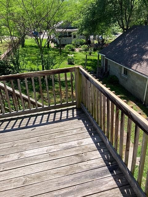 Private Deck entrance to apartment from the backyard