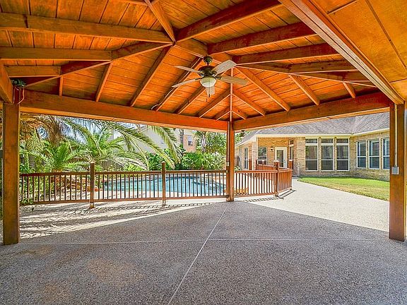 Cedar patio cover