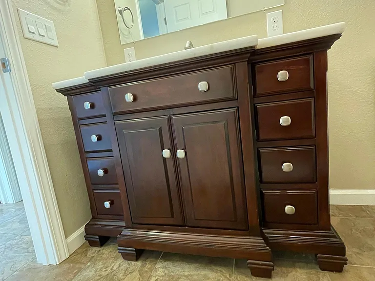 Above average Vanity in bathroom