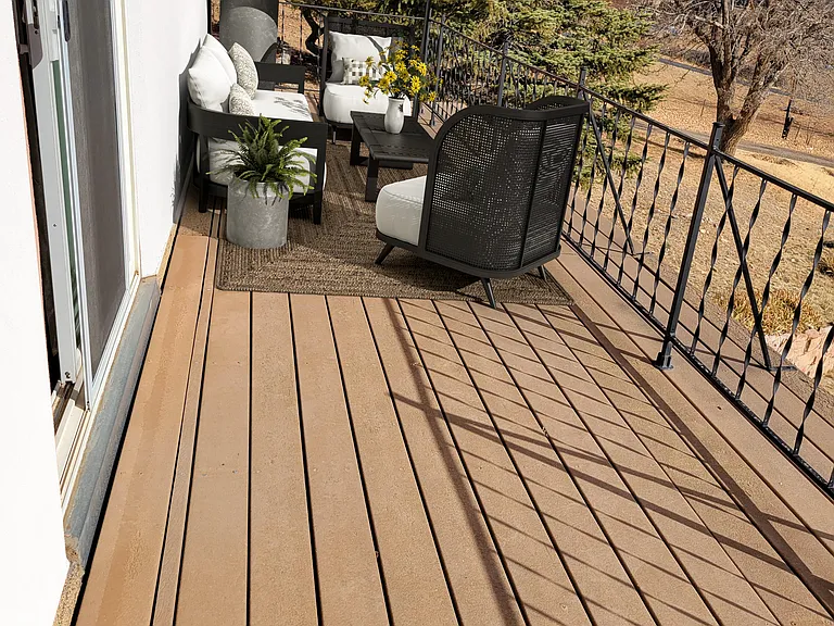 balcony off the primary bedroom