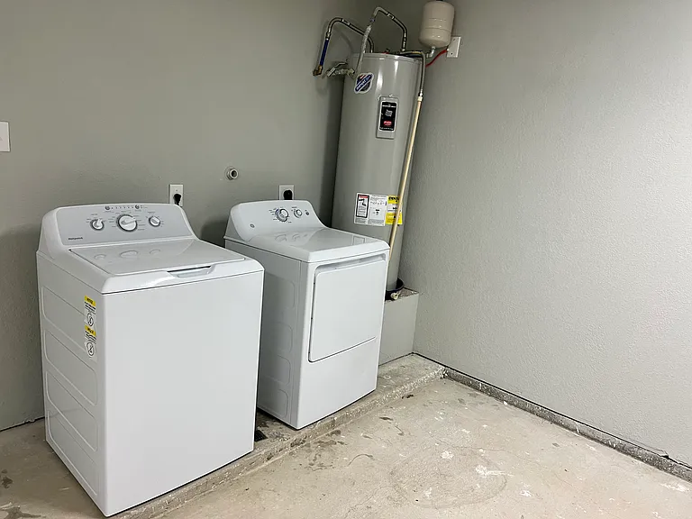 Washer, Dryer, Hot Water Heater