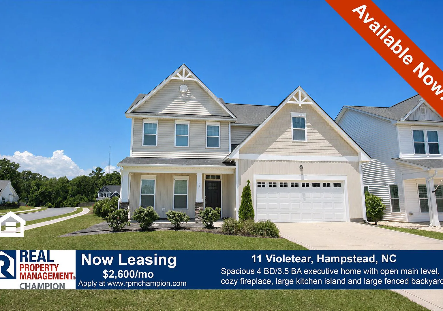 4 BD/3.5 BA plus Bonus Room with Open Floorplan and Fenced Back Yard — Photo 1
